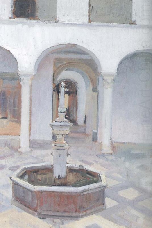Joaquin Sorolla Atrium fountain china oil painting image